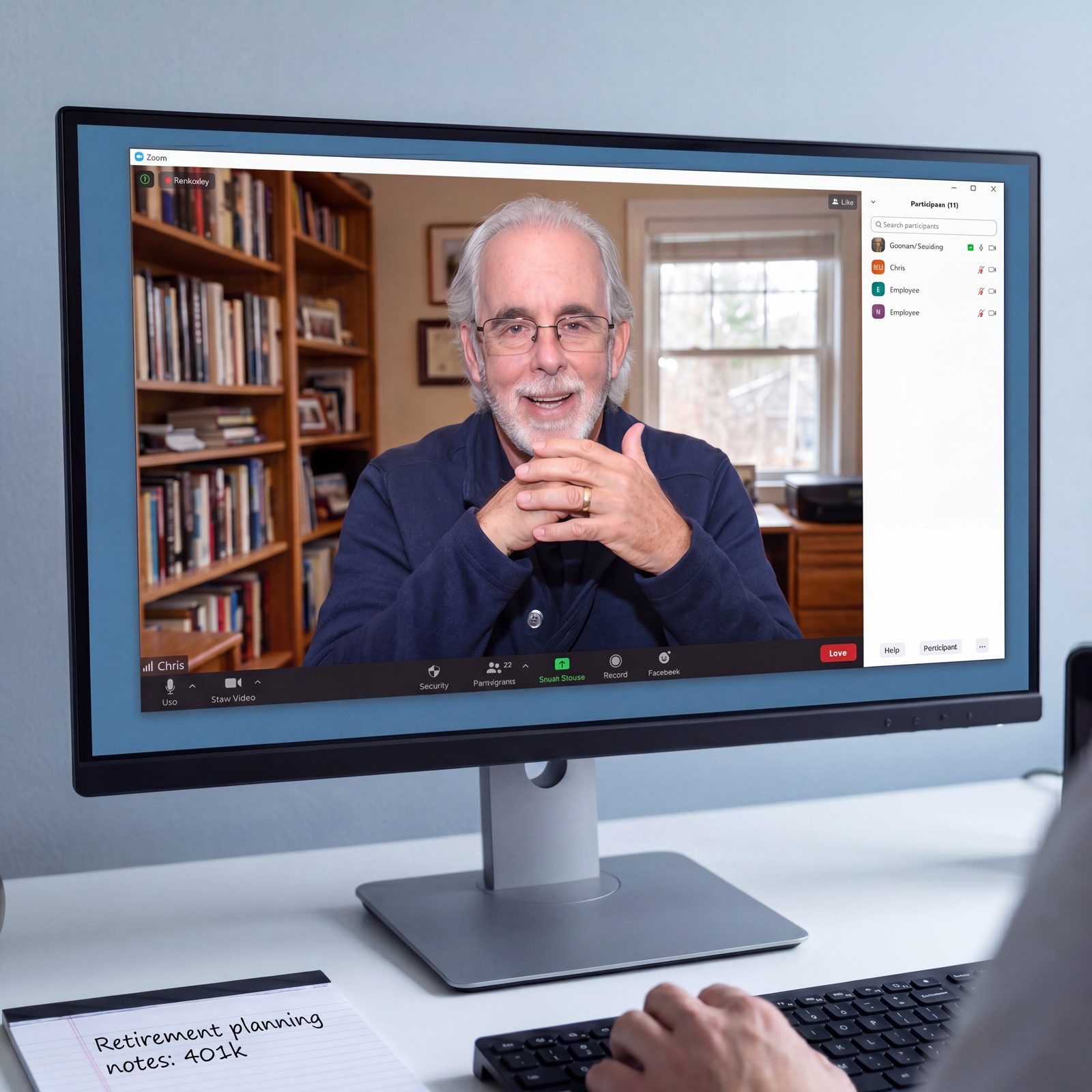 Chris Gomberg in his office